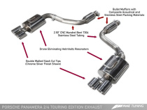 Panamera 2/4 970 Touring Edition Exhaust (2014+) - Med Chrome Silver Utblås AWE Tuning